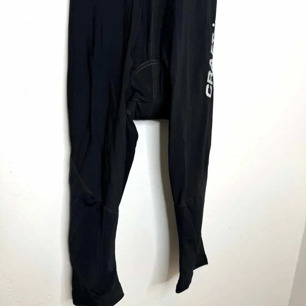 Craft Winter Bib Knickers Cycling Men’s XL Black Fleece Lined